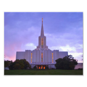 Jordan River LDS Temple Fotodruck