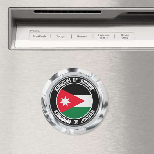 Jordan Round Emblem Magnet (In Situ (Geschirrspüler))