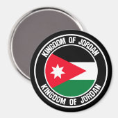 Jordan Round Emblem Magnet (Vorderseite/Rückseite)