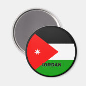 Jordan Roundel Qualitätsflagge Magnet (Vorderseite/Rückseite)
