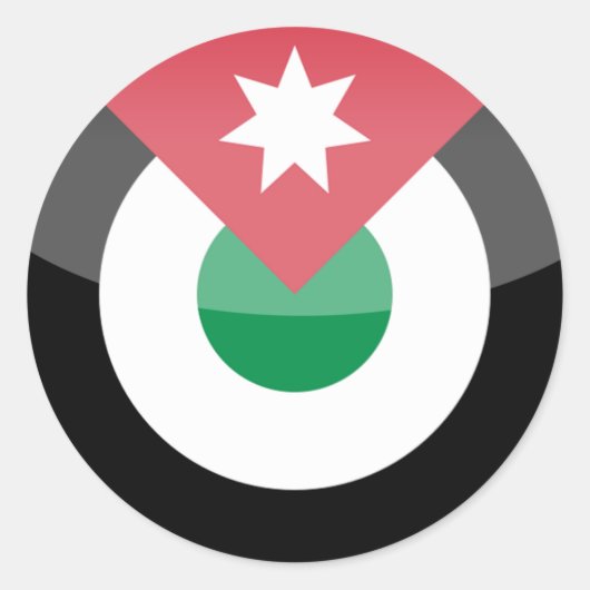 Jordan Runder Aufkleber (Vorderseite)