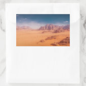 Jordan, Wadi Rum Wüste Rechteckiger Aufkleber (Tasche)