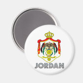 Jordan-Wappen Magnet (Vorderseite/Rückseite)