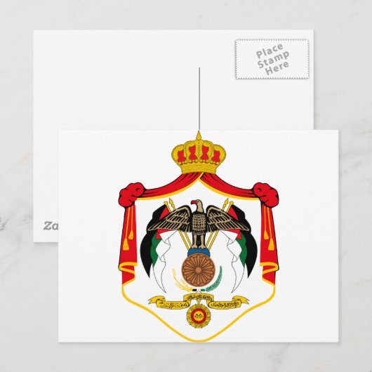 Jordan-Wappen Postkarte (Vorne/Hinten)