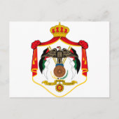 Jordan-Wappen Postkarte (Vorderseite)