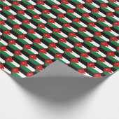 Jordanfahne Honeycomb Wrapping Paper Geschenkpapier (Ecke)