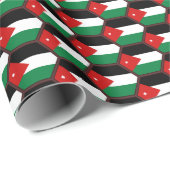 Jordanfahne Honeycomb Wrapping Paper Geschenkpapier (Rolleneckpunkt)