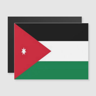 Jordanien - Asien - Flagge - Magnetkarte