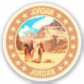 Jordanien Aufkleber (Vorderseite)