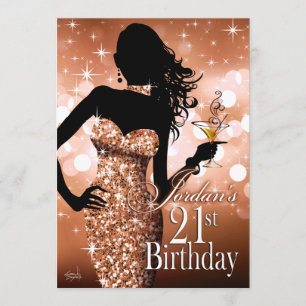 Jordanien bringt Bling Sparkle zum 21. Geburtstag Einladung