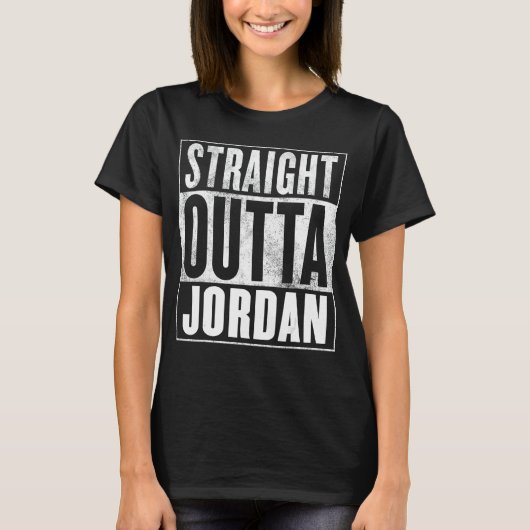 Jordanien - direkt außerhalb Jordaniens T-Shirt (Vorderseite)