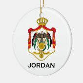JORDANIEN - Emblem/Flagge/Wappen/Symbol Keramikornament (Links)