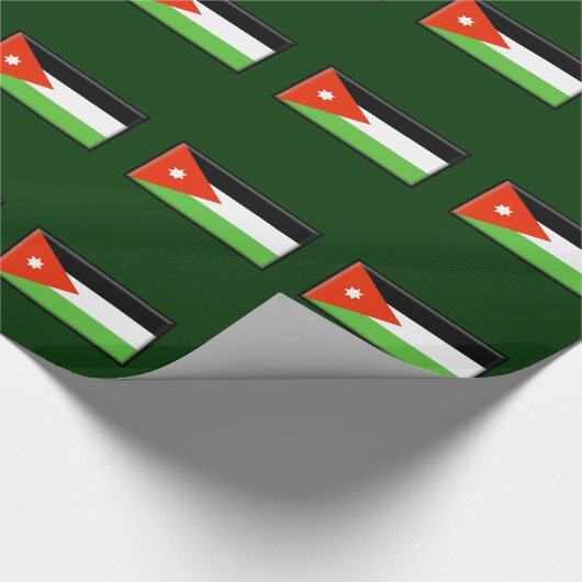 Jordanien-Flagge Geschenkpapier (Ecke)