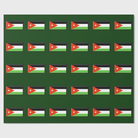 Jordanien-Flagge Geschenkpapier (Flach)