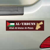 Jordanien-Flagge + Karten-Autoaufkleber Autoaufkleber (Auf Auto)