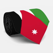 Jordanien-Flagge Krawatte (Gerollt)