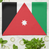 Jordanien-Flagge Küchentuch (Gefaltet)