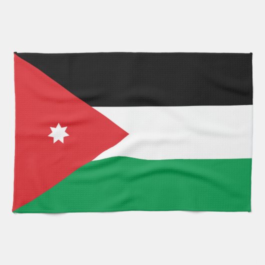 Jordanien-Flagge Küchentuch (Horizontal)