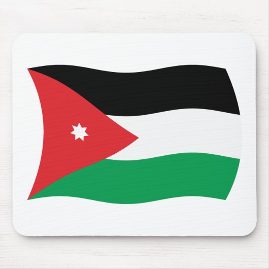 Jordanien-Flagge-Mauspad Mousepad (Vorne)