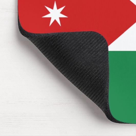 Jordanien-Flagge Mousepad (Ecke)
