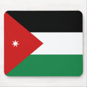 Jordanien-Flagge Mousepad (Vorne)
