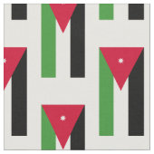 Jordanien-Flagge Stoff (Nahaufnahme)