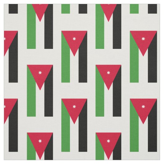 Jordanien-Flagge Stoff (Muster)