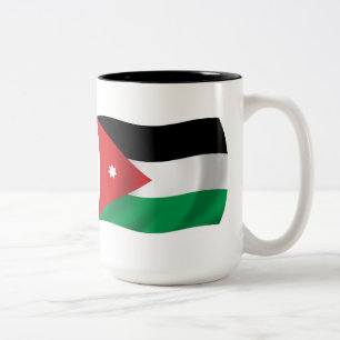 Jordanien Flagge Tasse