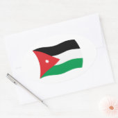 Jordanien Flaggen Aufkleber (Umschlag)