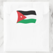 Jordanien Flaggen Aufkleber (Tasche)