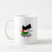 Jordanien-Flaggen-Karte 2,0 Kaffeetasse (Links)