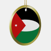 Jordanien-Flaggen-Verzierung Keramikornament (Rechts)