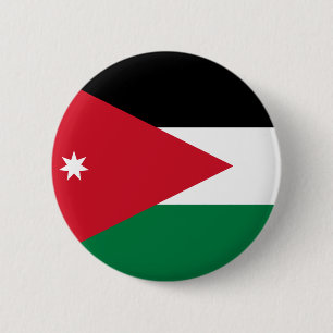 Jordanien-Flaggenknopf Button