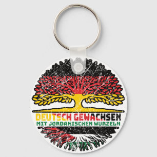 Jordanien Jordanisch Deutschland Baum Schlüsselanhänger