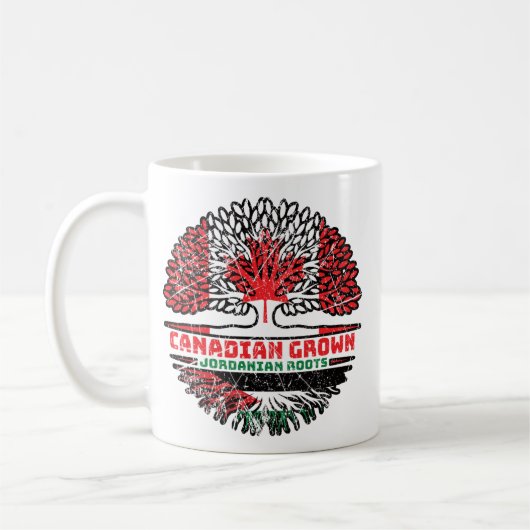 Jordanien - Kanadisches Treueflagge Kaffeetasse (Links)