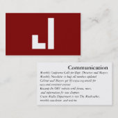 Jordanien-Kommunikation Visitenkarte (Vorne/Hinten)