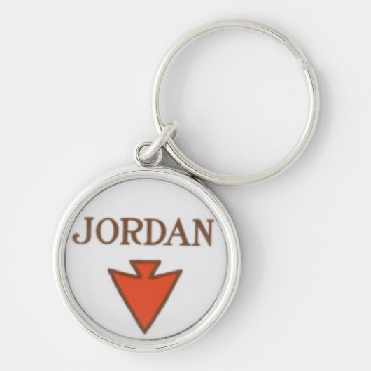 Jordanien-Logo-Schlüsselanhänger Schlüsselanhänger (Vorne)
