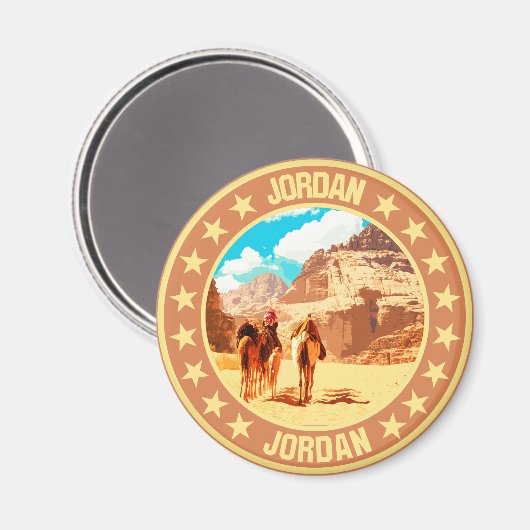 Jordanien Magnet (Vorderseite/Rückseite)