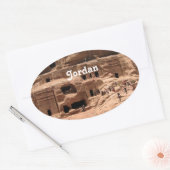 Jordanien Ovaler Aufkleber (Umschlag)