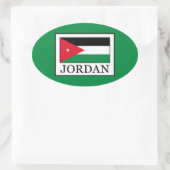 Jordanien Ovaler Aufkleber (Tasche)
