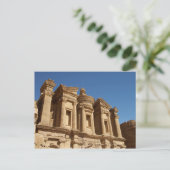 Jordanien, Petra, das Kloster, Al Deir. 2 Postkarte (Stehend Vorderseite)
