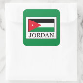 Jordanien Quadratischer Aufkleber (Tasche)