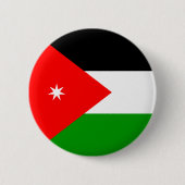 Jordanien-Qualitäts-Flagge Button (Vorderseite)