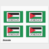 Jordanien Rechteckiger Aufkleber (Blatt)