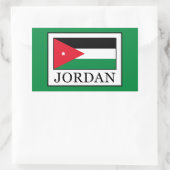 Jordanien Rechteckiger Aufkleber (Tasche)