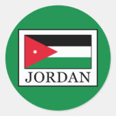 Jordanien Runder Aufkleber (Vorderseite)