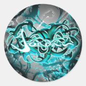 Jordanien Runder Aufkleber (Vorderseite)