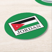 Jordanien Runder Pappuntersetzer (Angewinkelt)