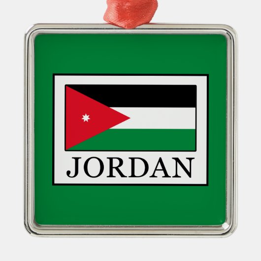 Jordanien Silbernes Ornament (Vorne)