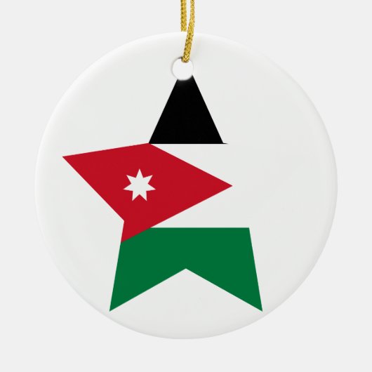 Jordanien-Stern Keramik Ornament (Vorne)